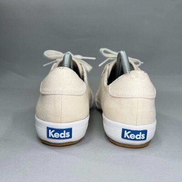Keds Women's Size 6 Beige Canvas Sneakers - Picture 5 of 11